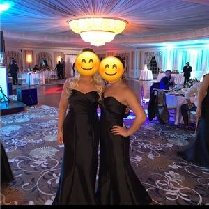 Black Bridesmaids Dress David’s Bridal